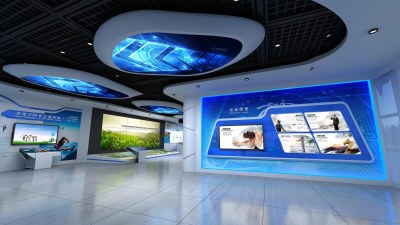 现代企业展厅3D模型下载